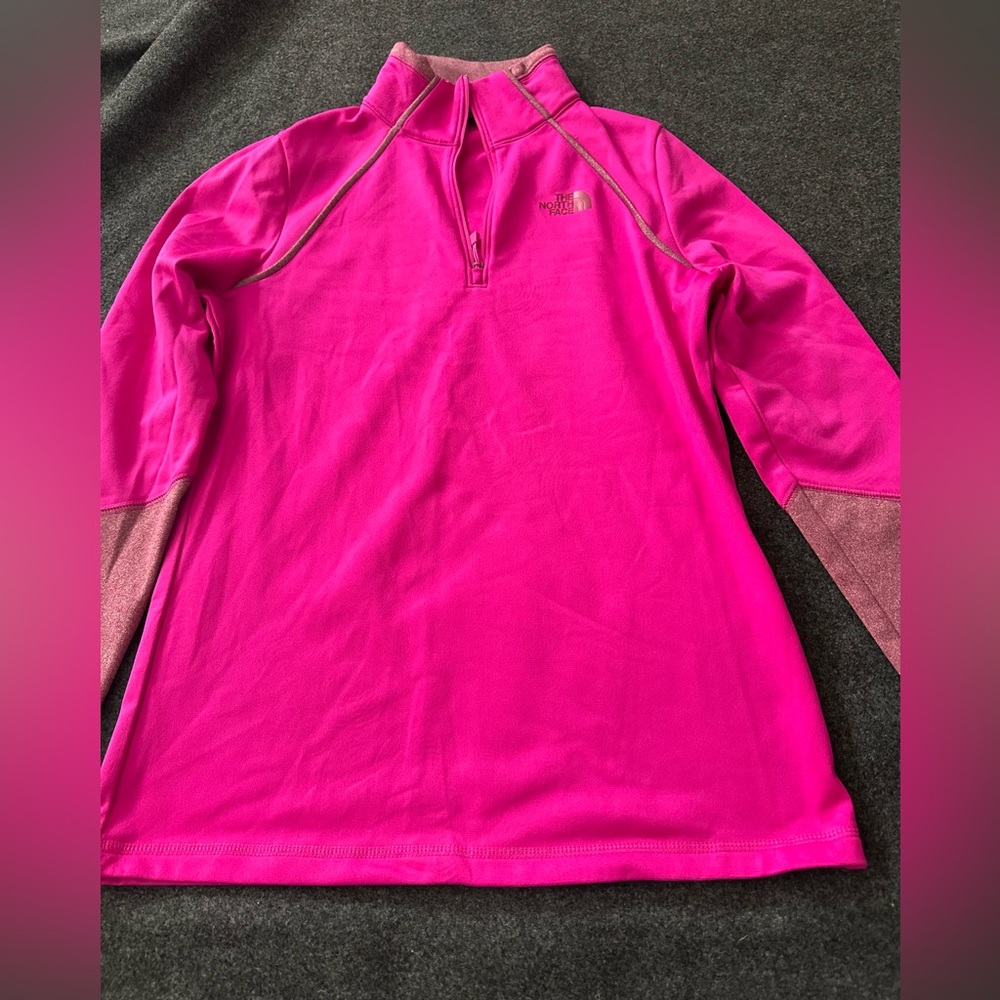 The North Face Bright Pink Quarter-Zip Pullover